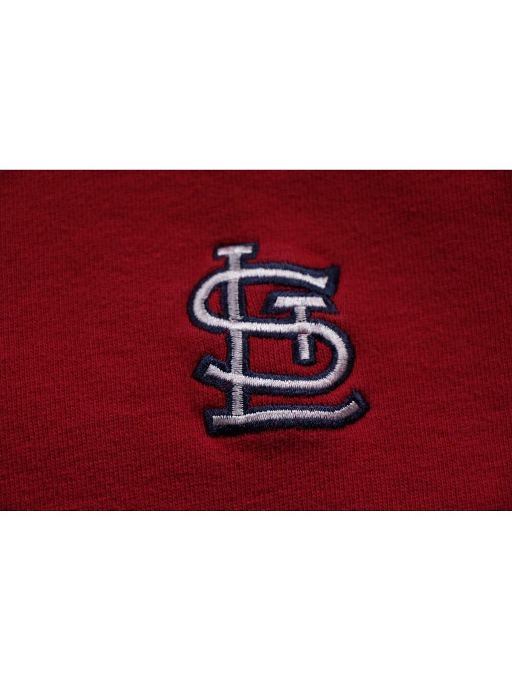 St. Louis Cardinals Quarter Zip Sweatshirt MLB Baseball Red Antigua L - Picture 2 of 4